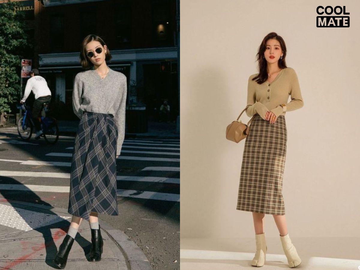 Gợi ý phối đồ mùa xuân cho nữ du lịch Hàn Quốc