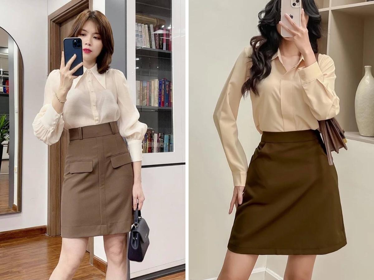 Chọn chân váy chữ A cho các nàng công sở 