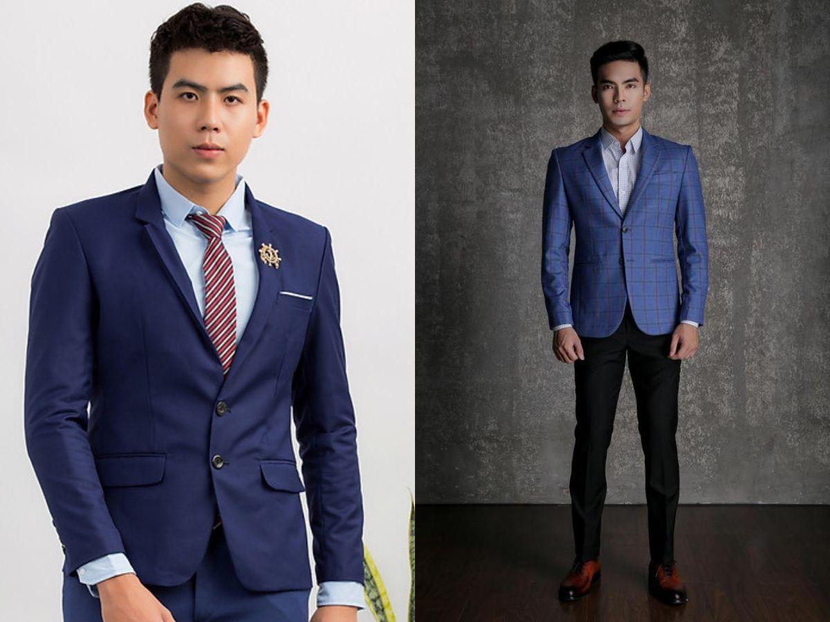 Blazer xanh navy 2 nút đi làm hay đi chơi đều phù hợp