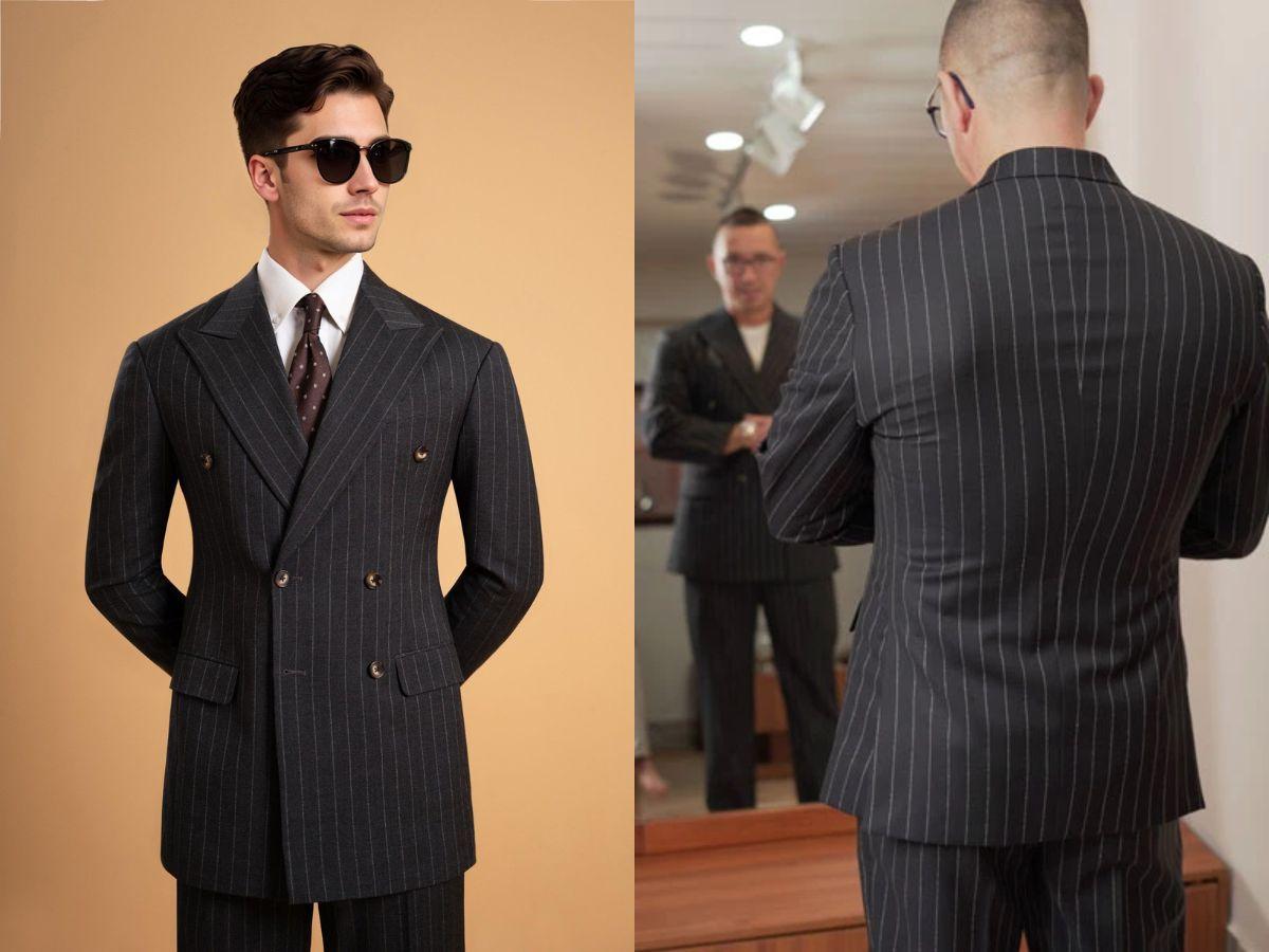 Vest kẻ sọc pinstripe tạo cảm giác quyền lực, chuyên nghiệp