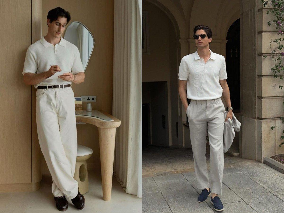 Mặc áo polo trắng mang đến nhiều oufits phù hợp nhiều hoàn cảnh