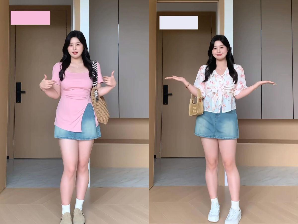 Người có vóc dáng đầy đặn vẫn có thể diện mini juyp rất đẹp