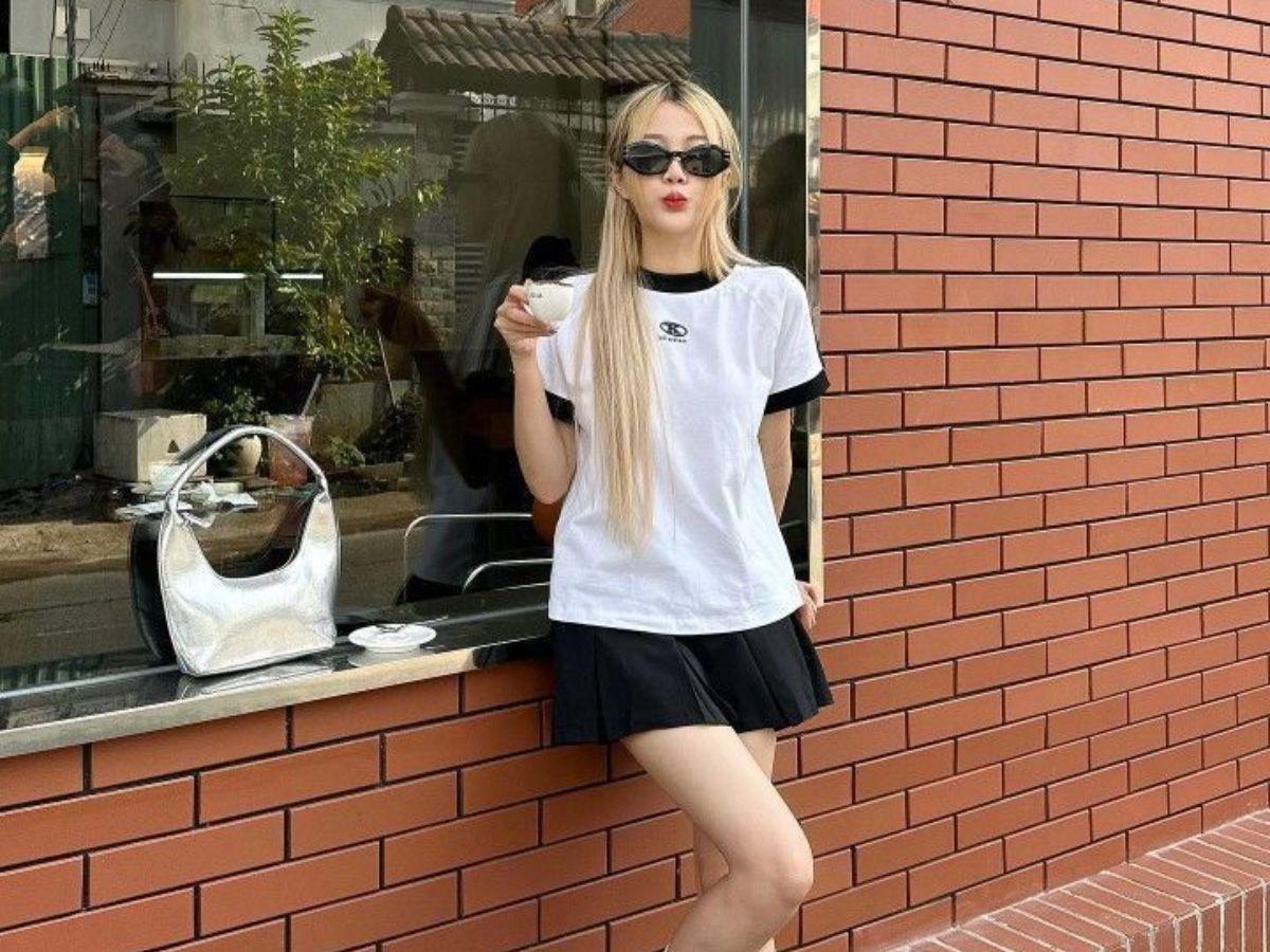 Đây là kiểu dáng chữ A kinh điển với phần eo ôm nhẹ và xòe dần xuống dưới