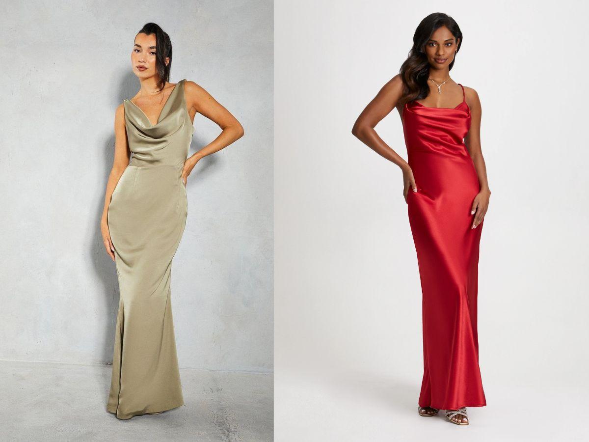 Mềm mại hơn với váy lụa hoặc satin