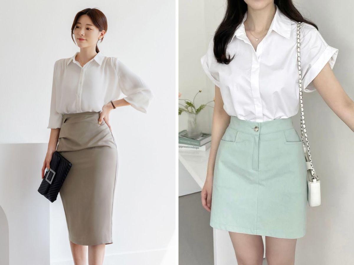 Chân váy mang đến sự thanh lịch cho chị em