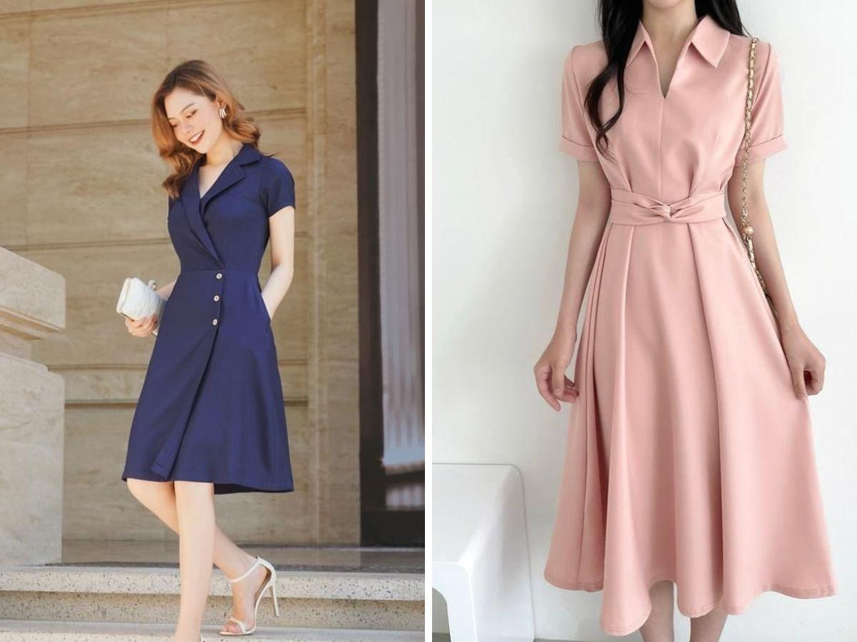 Đầm công sở cũng là một lựa chọn tối ưu cho chị em