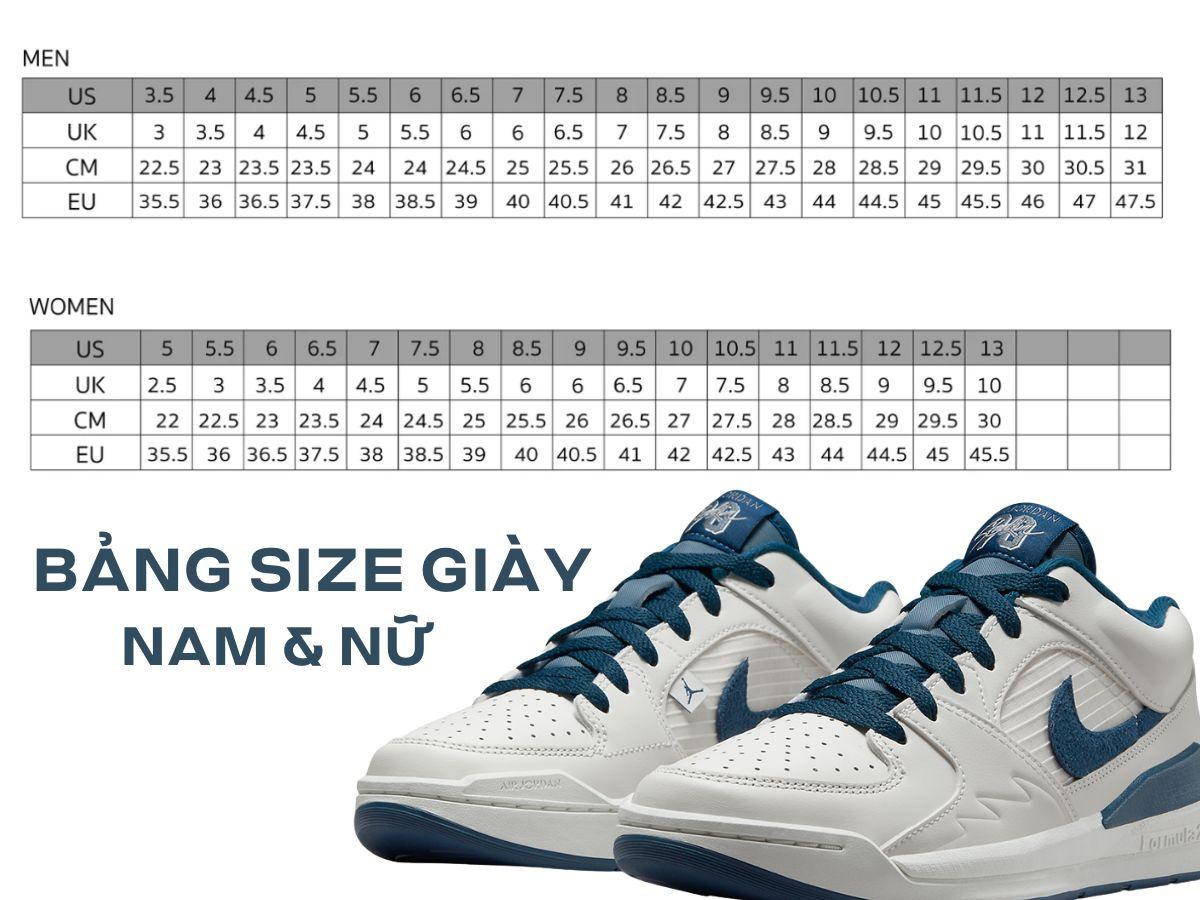 Size giày chạy bộ 