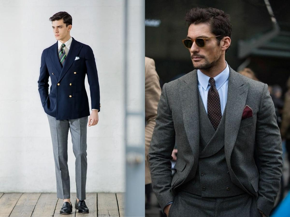 Quy tắc cơ bản là tránh trùng lặp họa tiết giữa cà vạt và suit/blazer