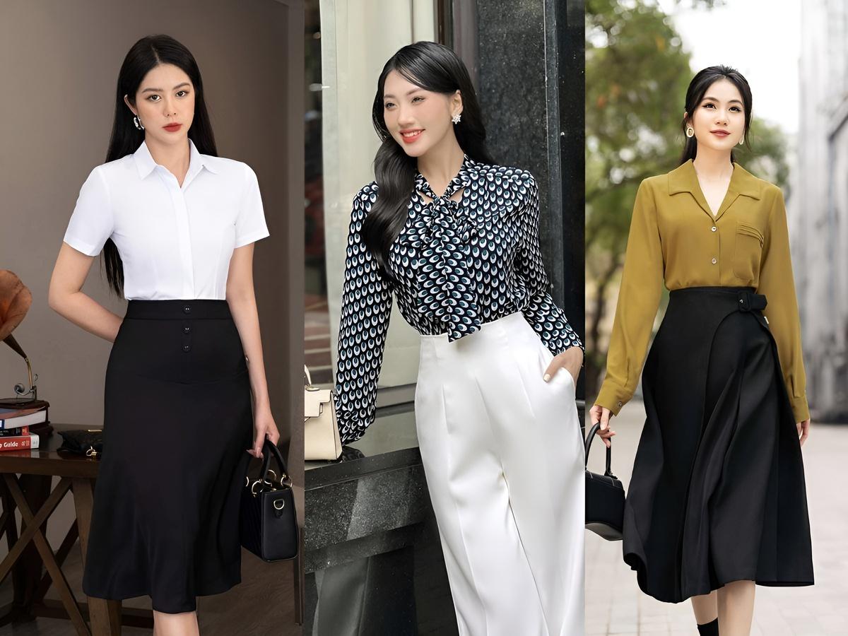 Lên đời phong cách mà vẫn giữ nét thanh lịch với áo sơ mi và áo kiểu
