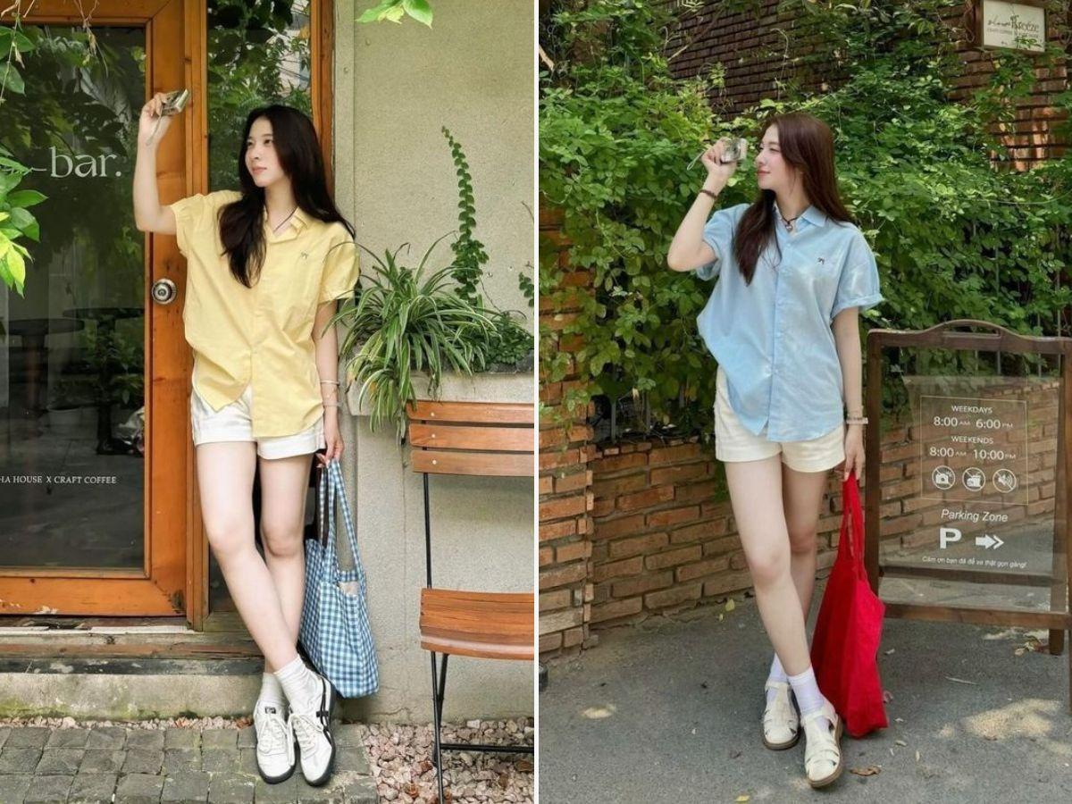 Áo sơ mi tay ngắn khỏe khoắn