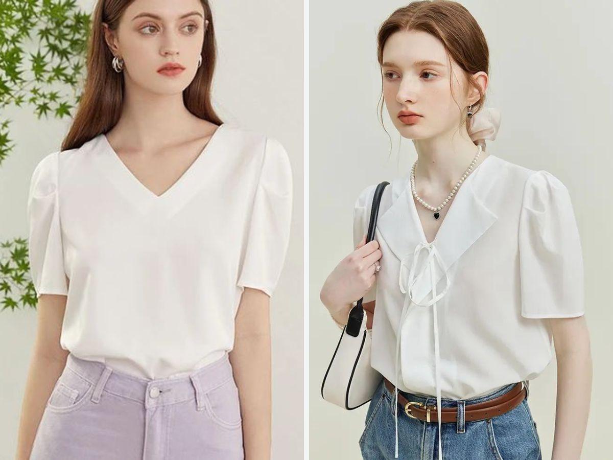 Áo kiểu cổ chữ V