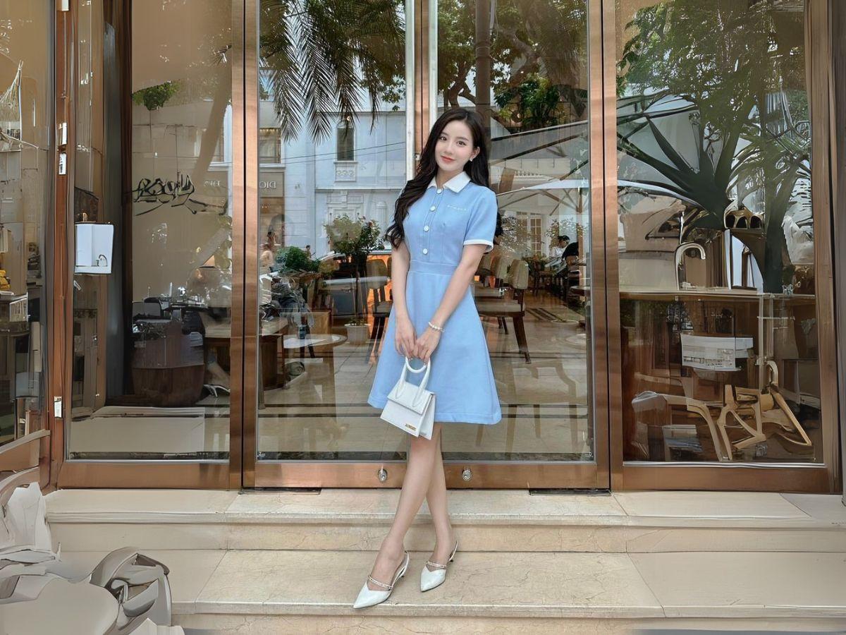 Dáng người quả lê ưu tiên dạng đầm sơ mi chữ A nhé