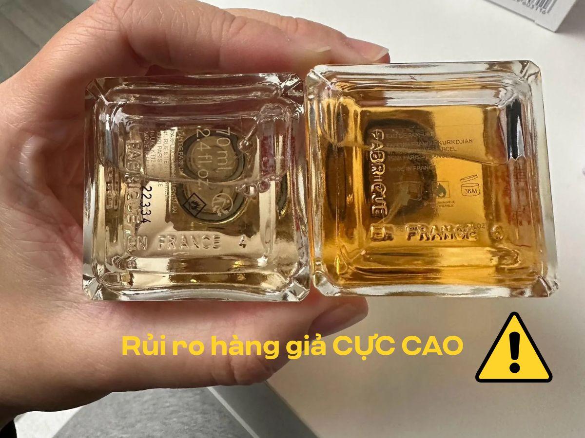 Rủi ro mua phải hàng giả khi mua nước hoa tester rất cao