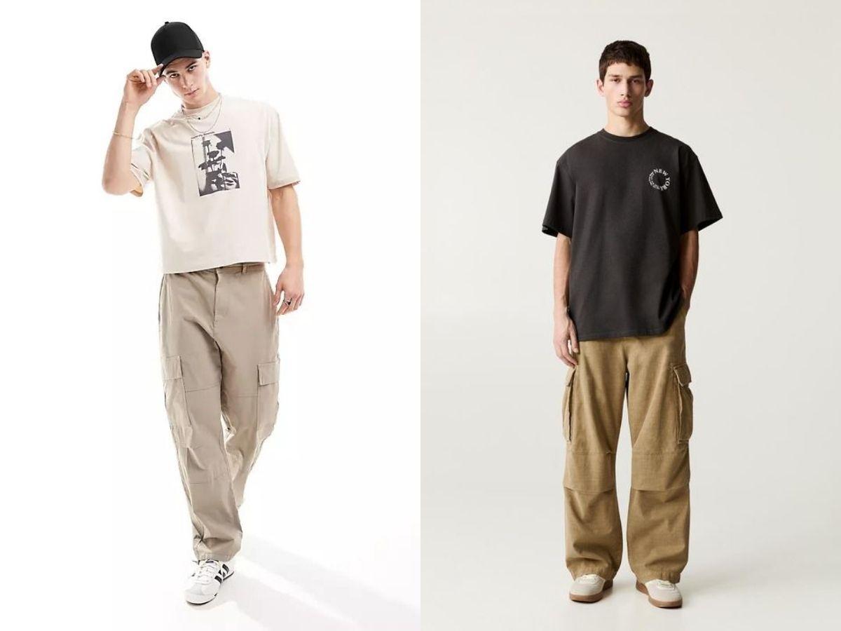 Phối áo thun thoải mái cùng quần jogger hoặc quần thể thao