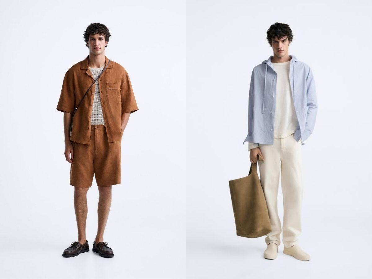 Layering áo thun với áo sơ mi khoác ngoài