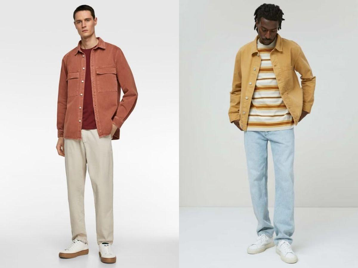 Phối áo thun với áo khoác jeans