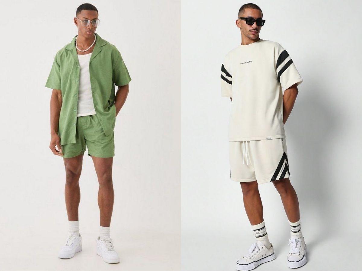 Phối áo thun năng động cùng quần short