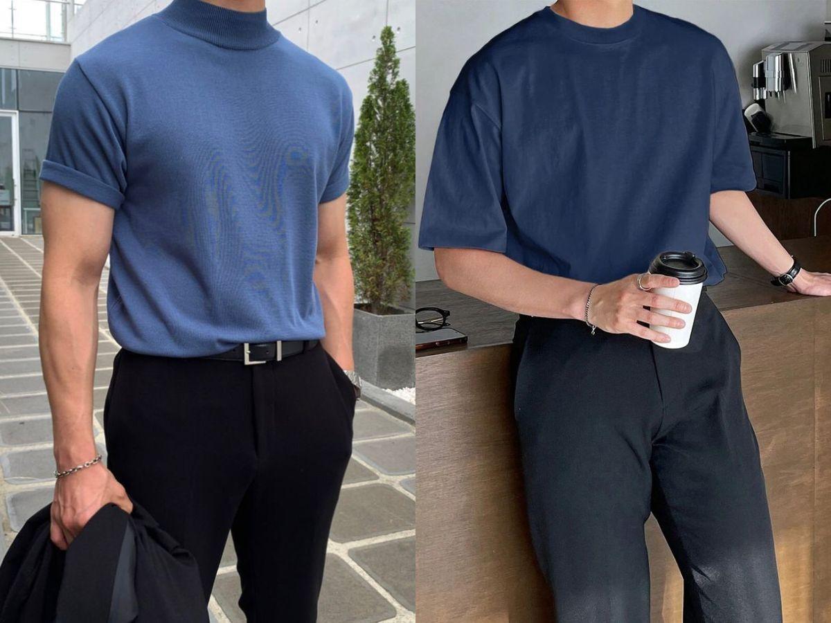 Kết hợp navy và đen – outfit nam tính và bí ẩn