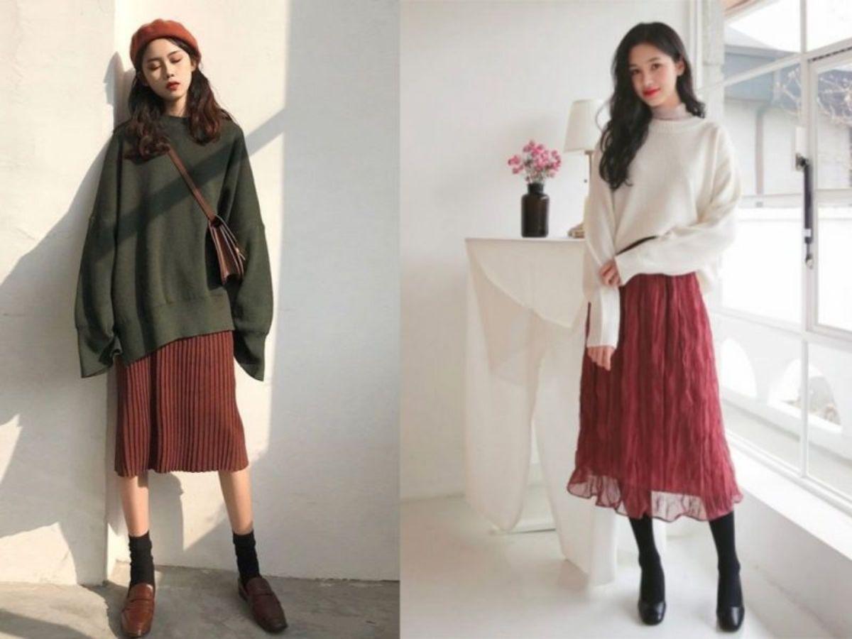 Chân váy dài vintage là món đồ thời trang có sức sống bền bỉ, được phái đẹp yêu thích