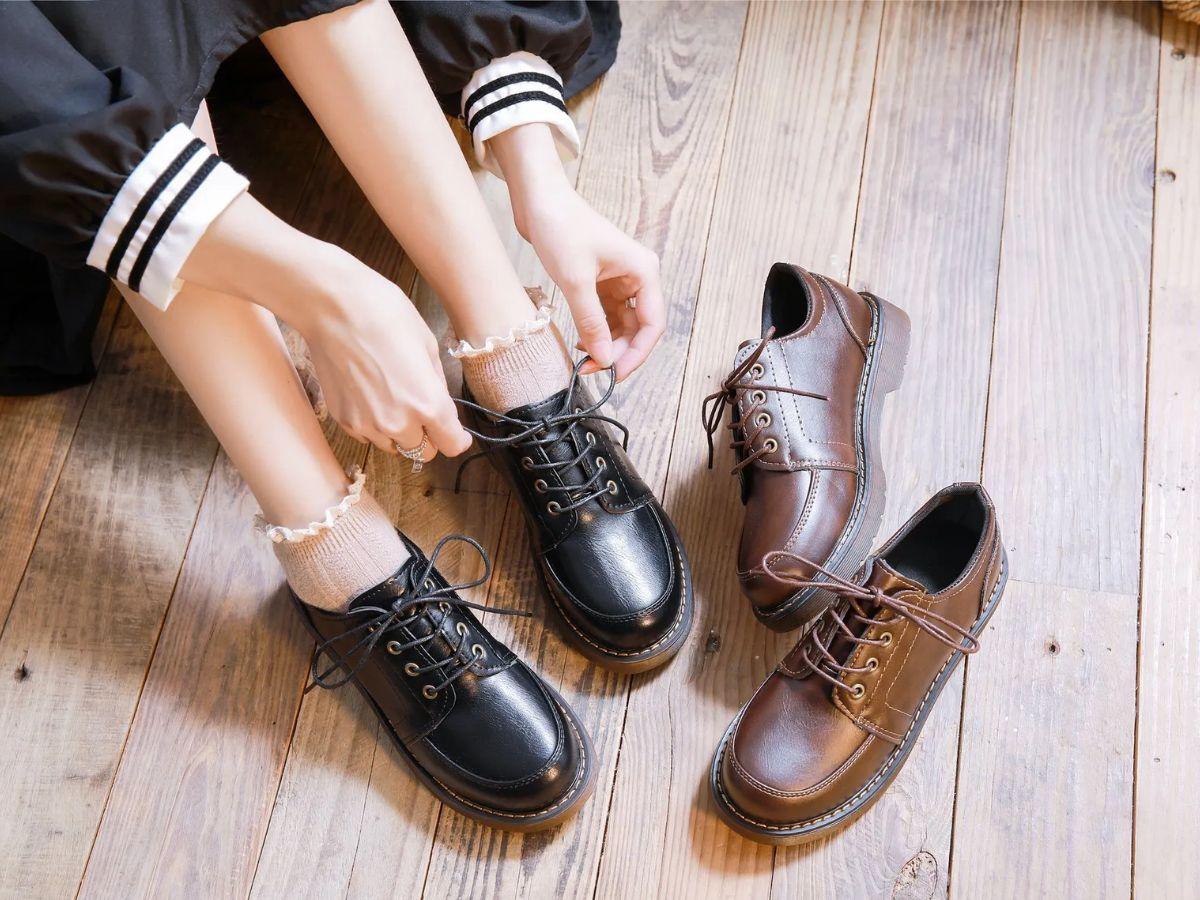 Giày oxford mix đồng phục học sinh mang đến vẻ đẹp thanh lịch, chỉn chu
