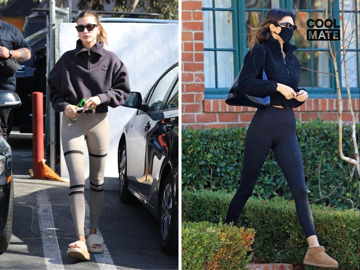 Legging dáng ôm phối họa tiết nổi bật hoặc trơn cũng giúp các nàng khoe chiều cao lý tưởng