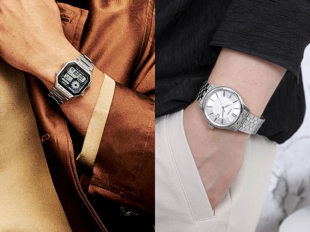 Chiếc đồng hồ thể thao hoặc kiểu casual giúp tăng thêm vẻ ngoài năng động