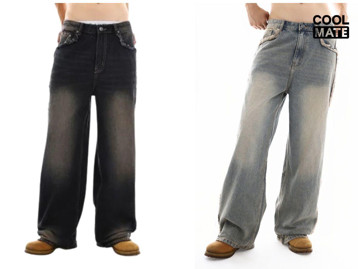 Quần jeans local brand SWE với phom dáng straight-fit dễ mặc, phù hợp phong cách tối giản hàng ngày