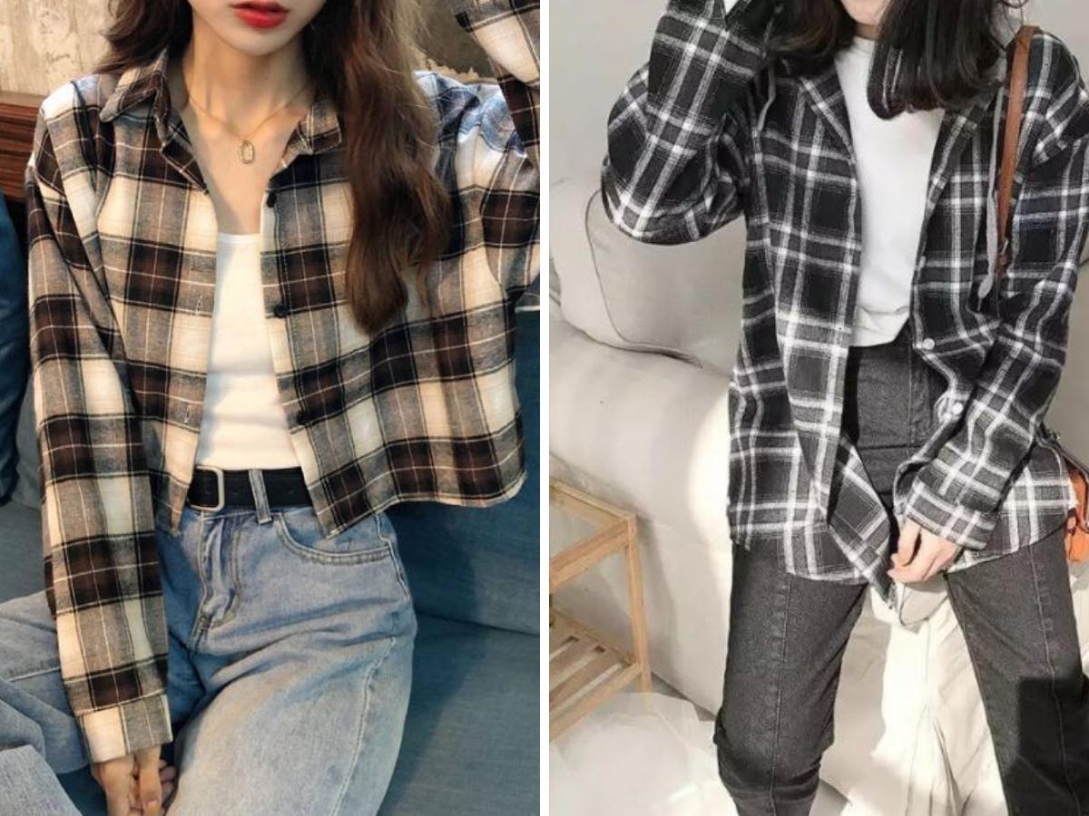Mặc áo sơ mi như áo cardigan