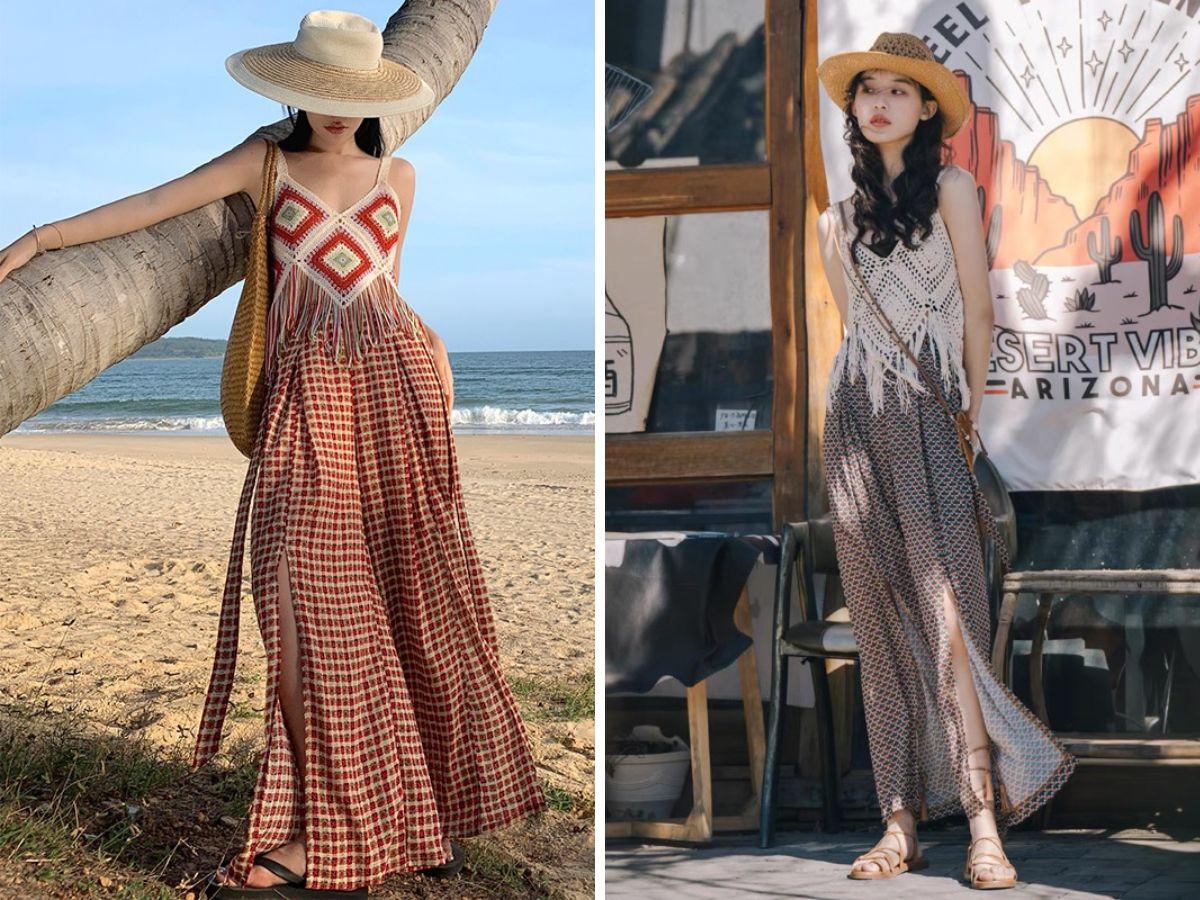 Quần jeans mang phong cách bohemian