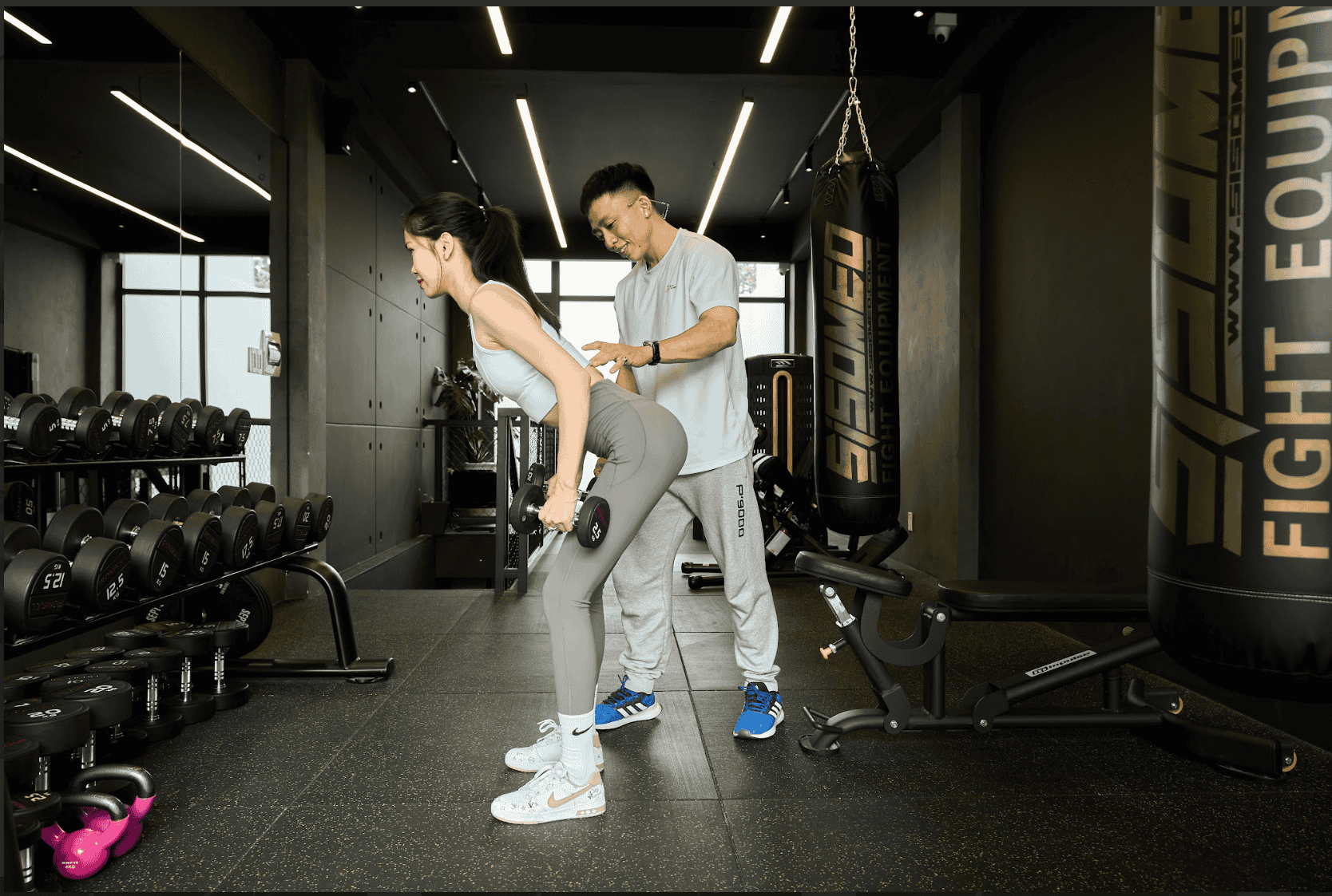 Không gian tập luyện riêng tư thoải mái với sự hướng dẫn tận tình từ Huấn luyện viên chuyên nghiệp tại 3rdHouse Private Gym