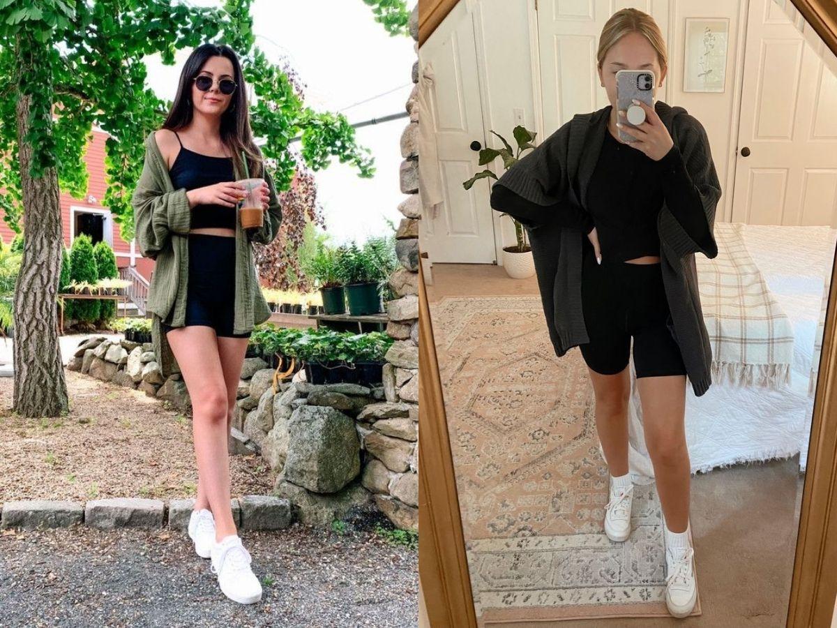 Thay thế blazer bằng một chiếc cardigan mềm mại vừa mang lại sự ấm áp nhưng không kém phần thời trang