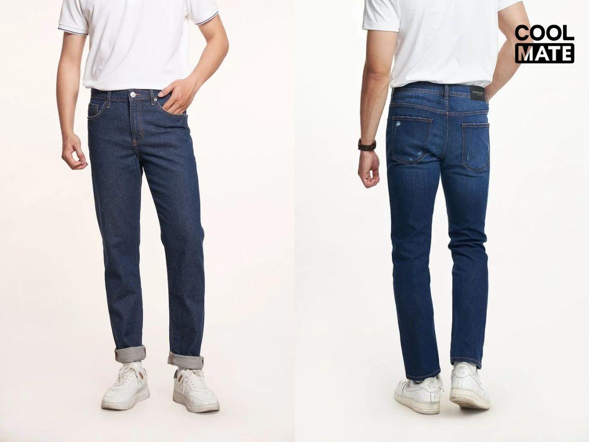 Quần jean nam Ninomaxx, phong cách trẻ trung, năng động, dễ phối, bền và phù hợp với nhiều hoàn cảnh.