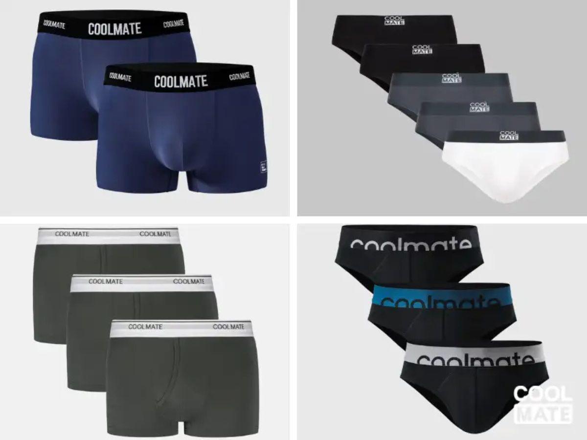 Sản phẩm quần lót Coolmate đa dạng