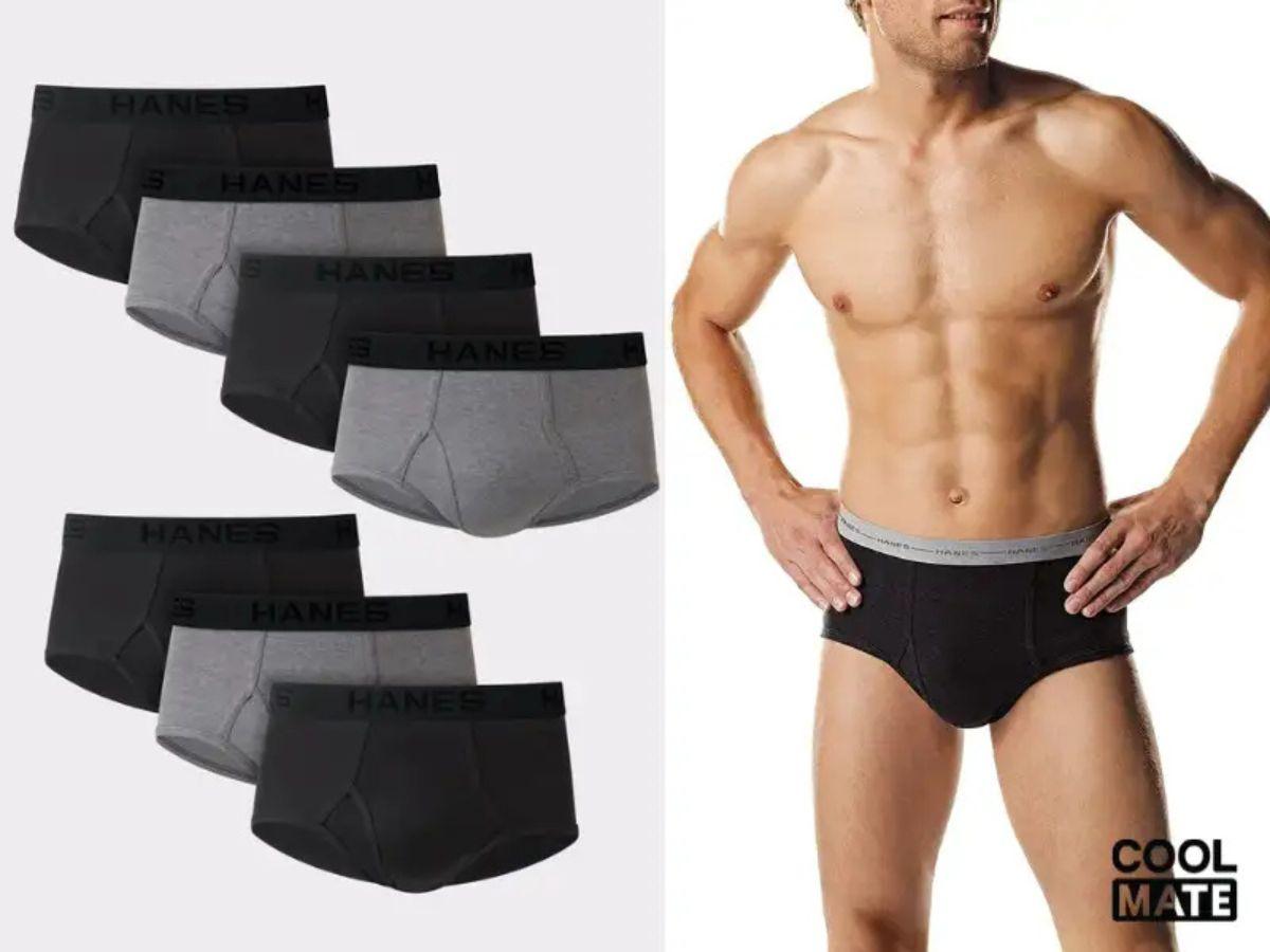 Quần lót Hanes với chất liệu cotton êm ái, thoải mái