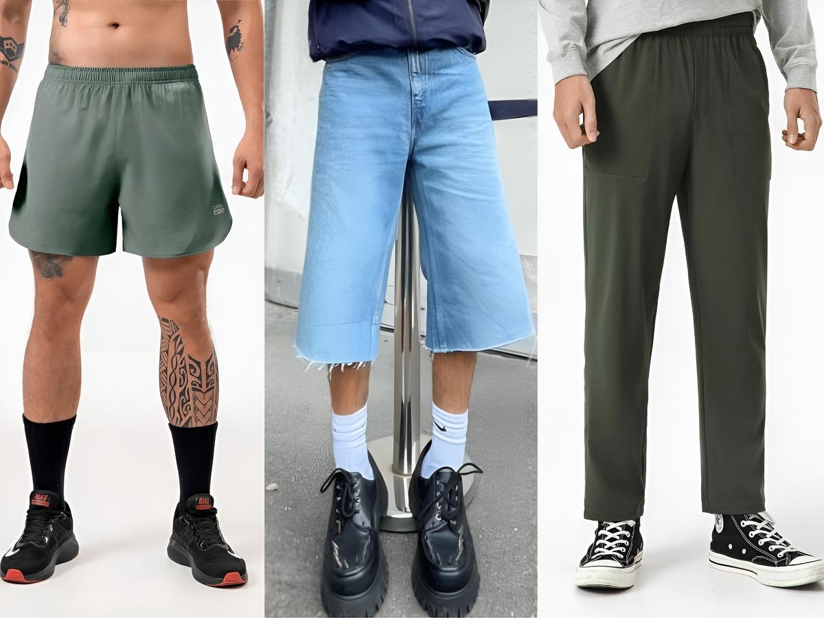 Độ dài ống quần ngố thường rơi vào khoảng ngang gối, trên gối một chút hoặc qua gối một chút