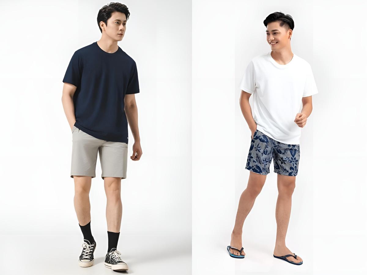 Quần ngố Coolmate được làm từ chất liệu Cotton hoặc thun thể thao chuyên dụng