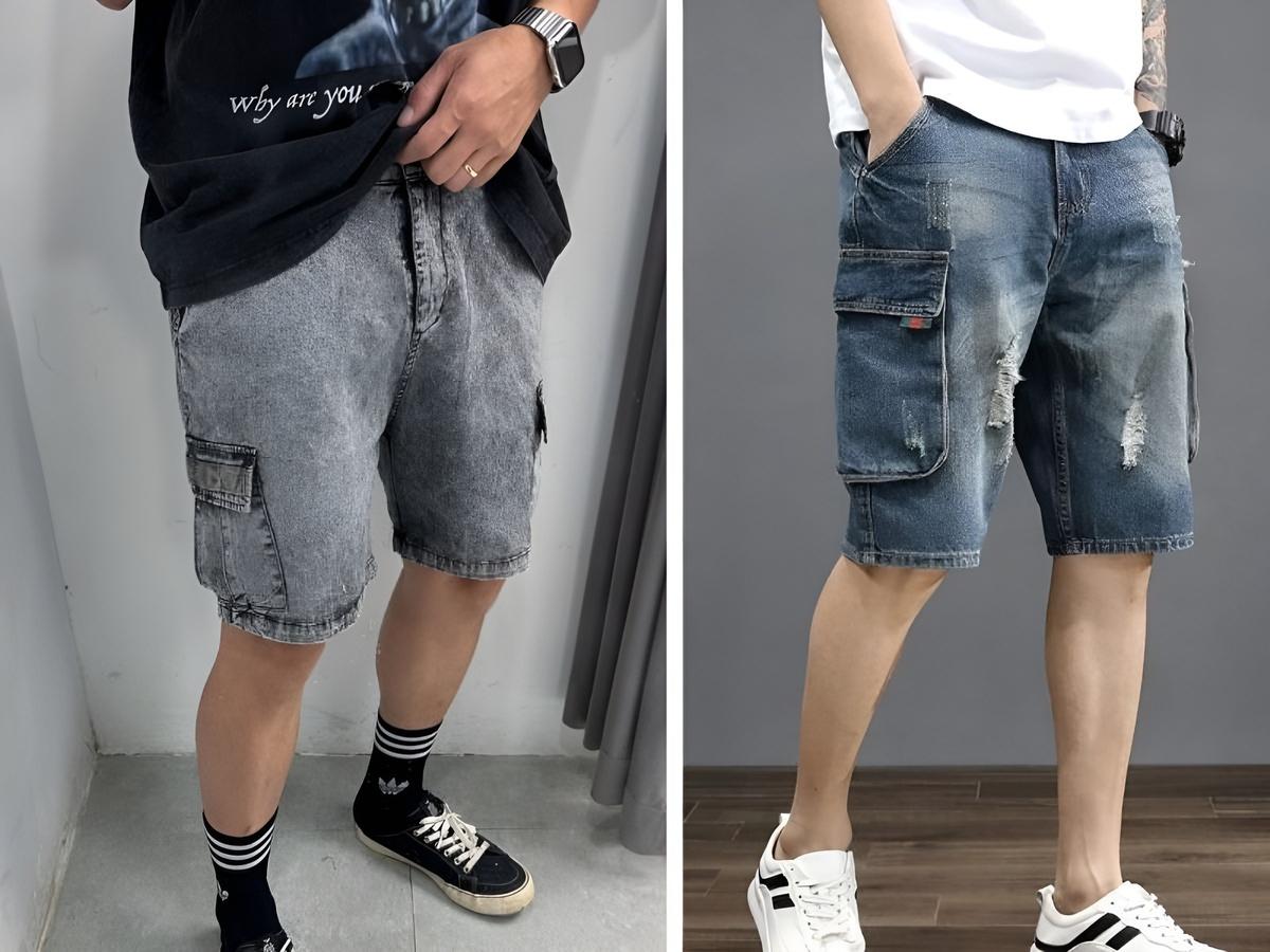 Quần ngố túi hộp mạnh mẽ, cá tính
