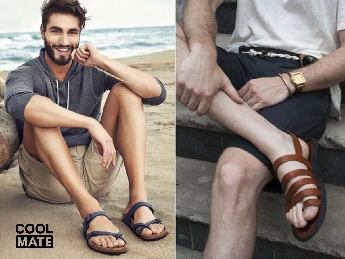 Item nam thoải mái cùng giày sandal