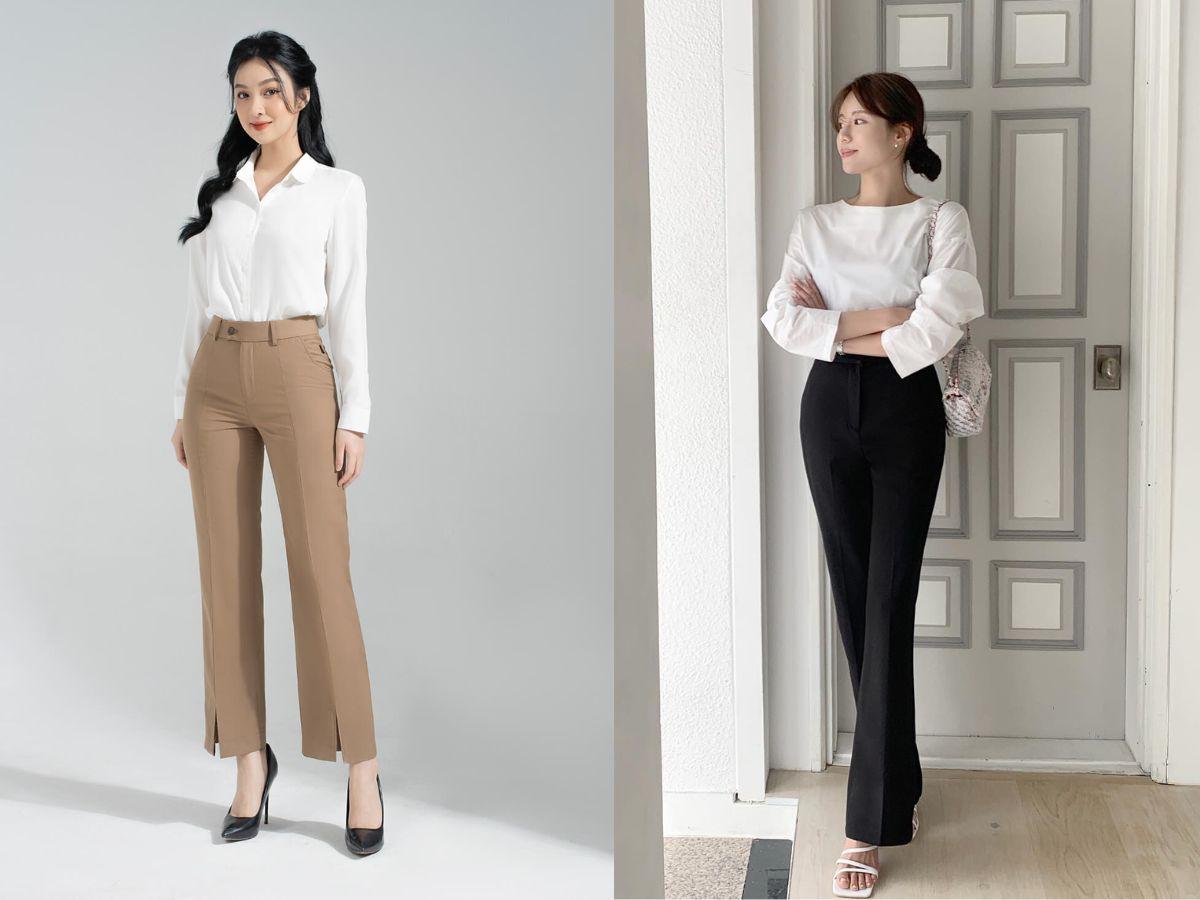 Phối đồ đi làm với quần tây