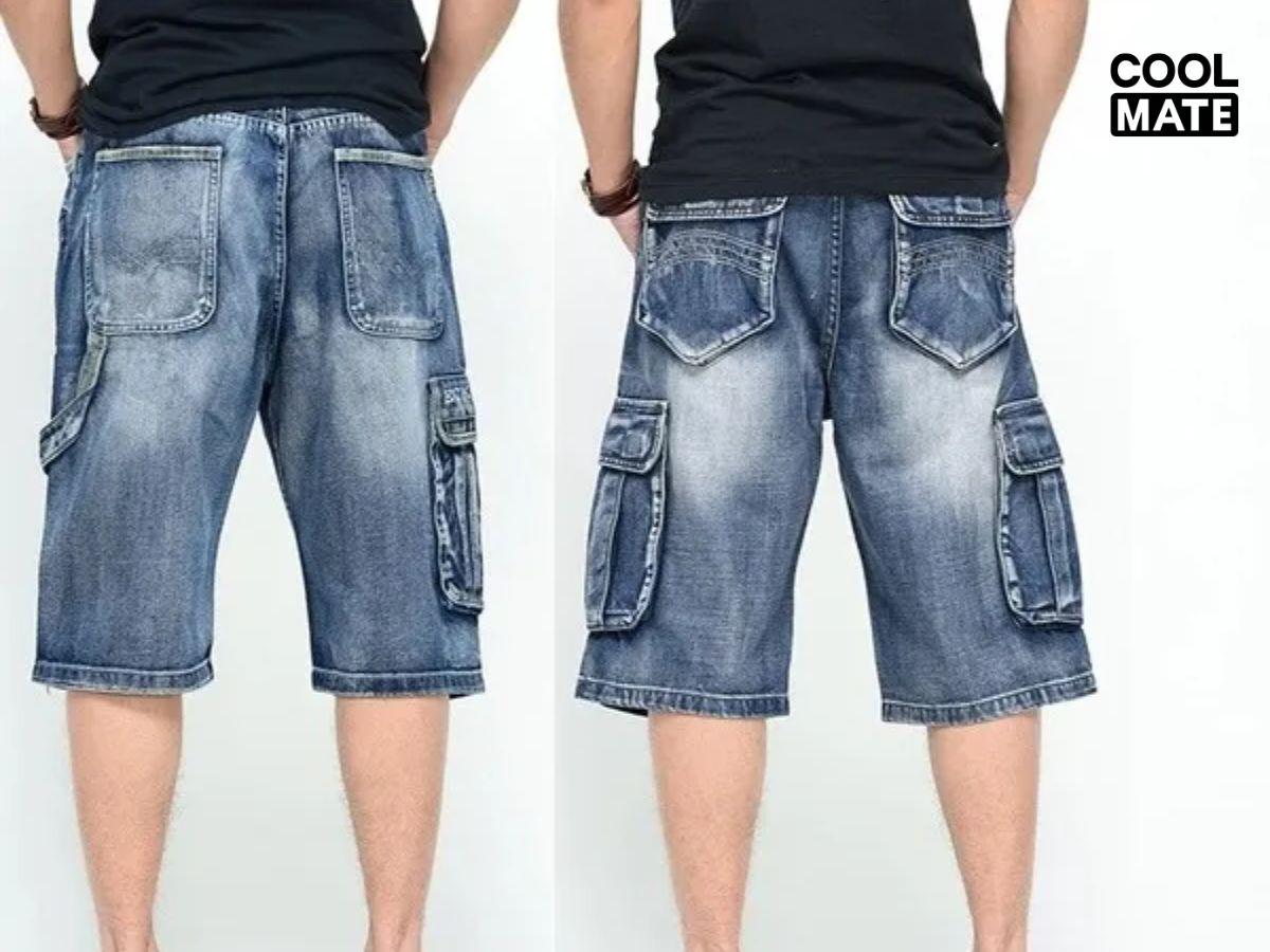 Size quần short jean nam quá rộng có thể gây mất thẩm mĩ, kém gọn gàng