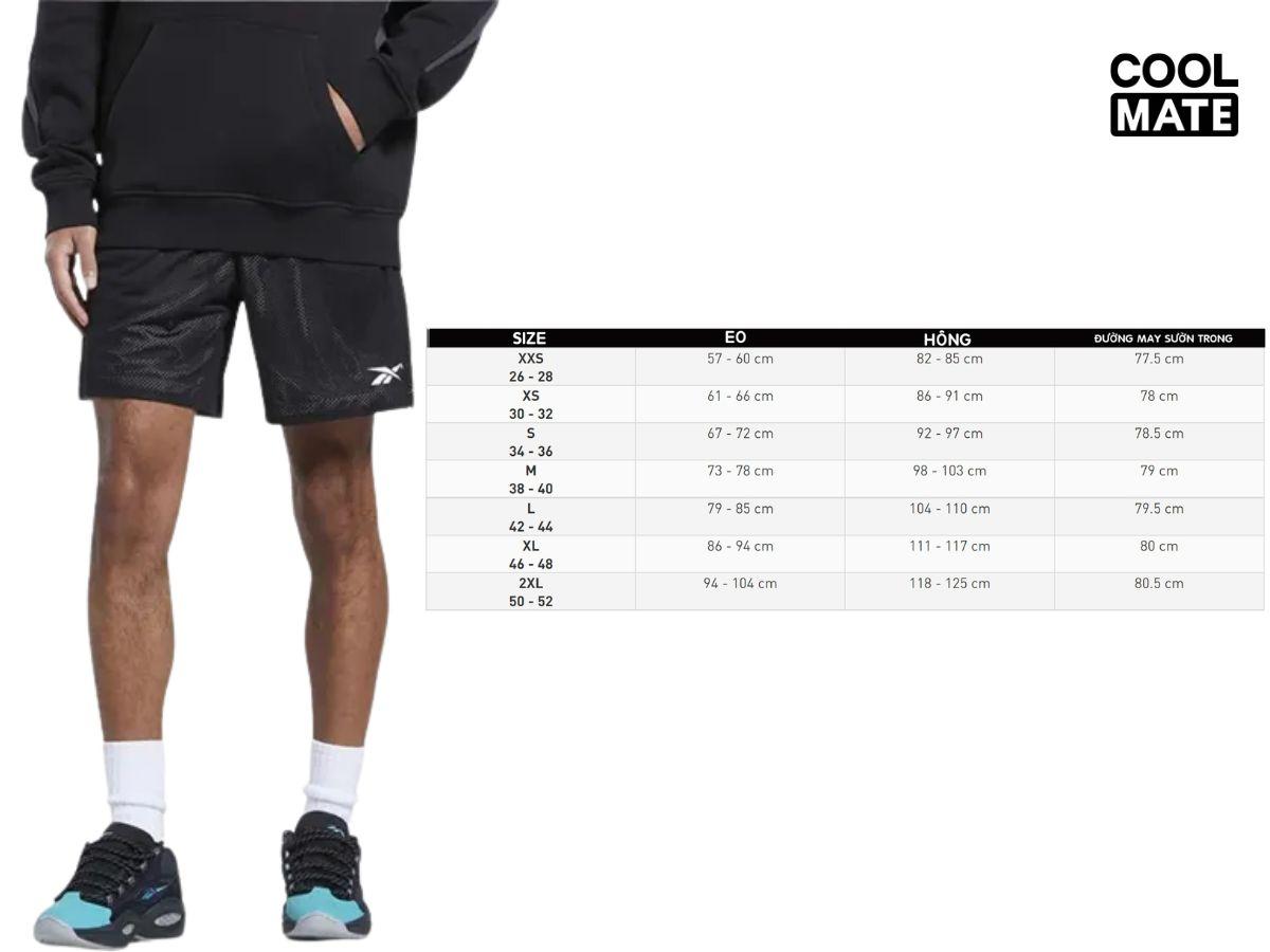 Các thông số và hướng dẫn chọn size của Puma