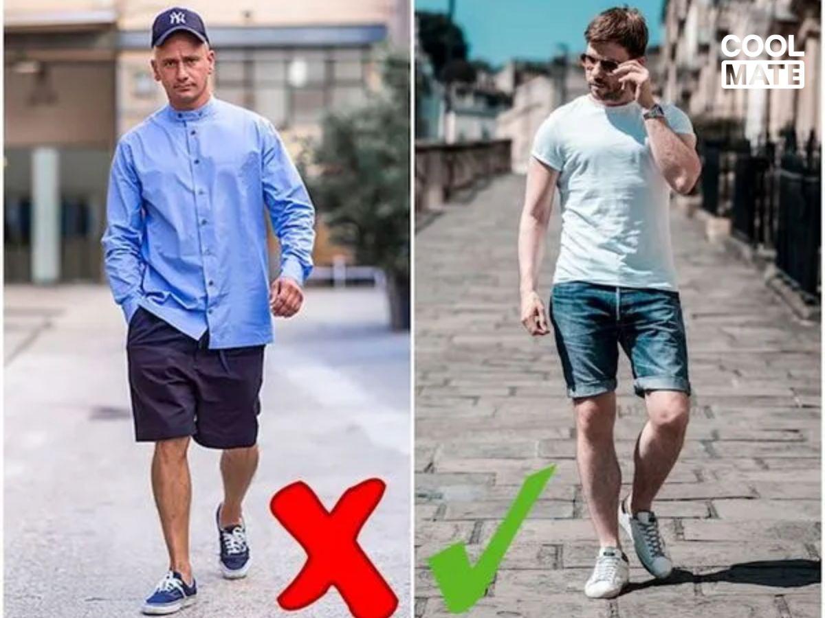 Nên chọn quần short jean nam có kiểu dáng vừa vặn với cơ thể