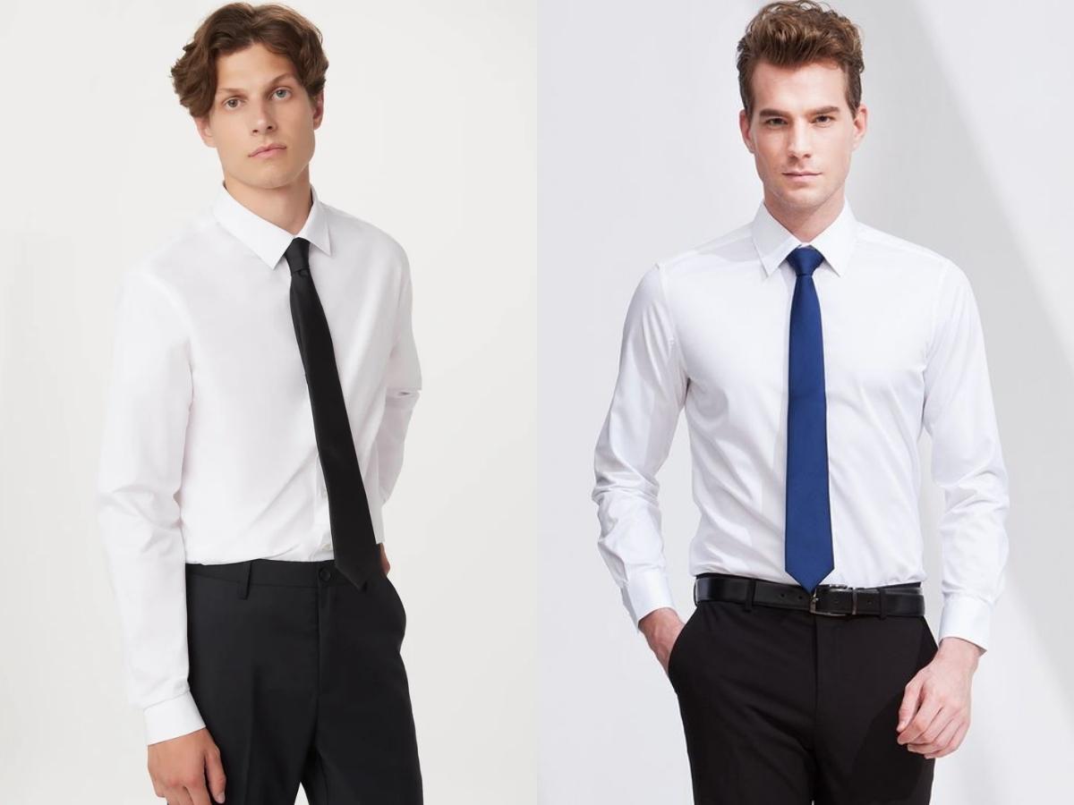 Cà vạt trơn là lựa chọn lý tưởng khi muốn tạo ấn tượng thanh lịch và chuyên nghiệp