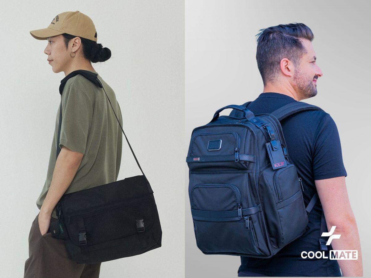 So sánh giữa messenger bag với balo
