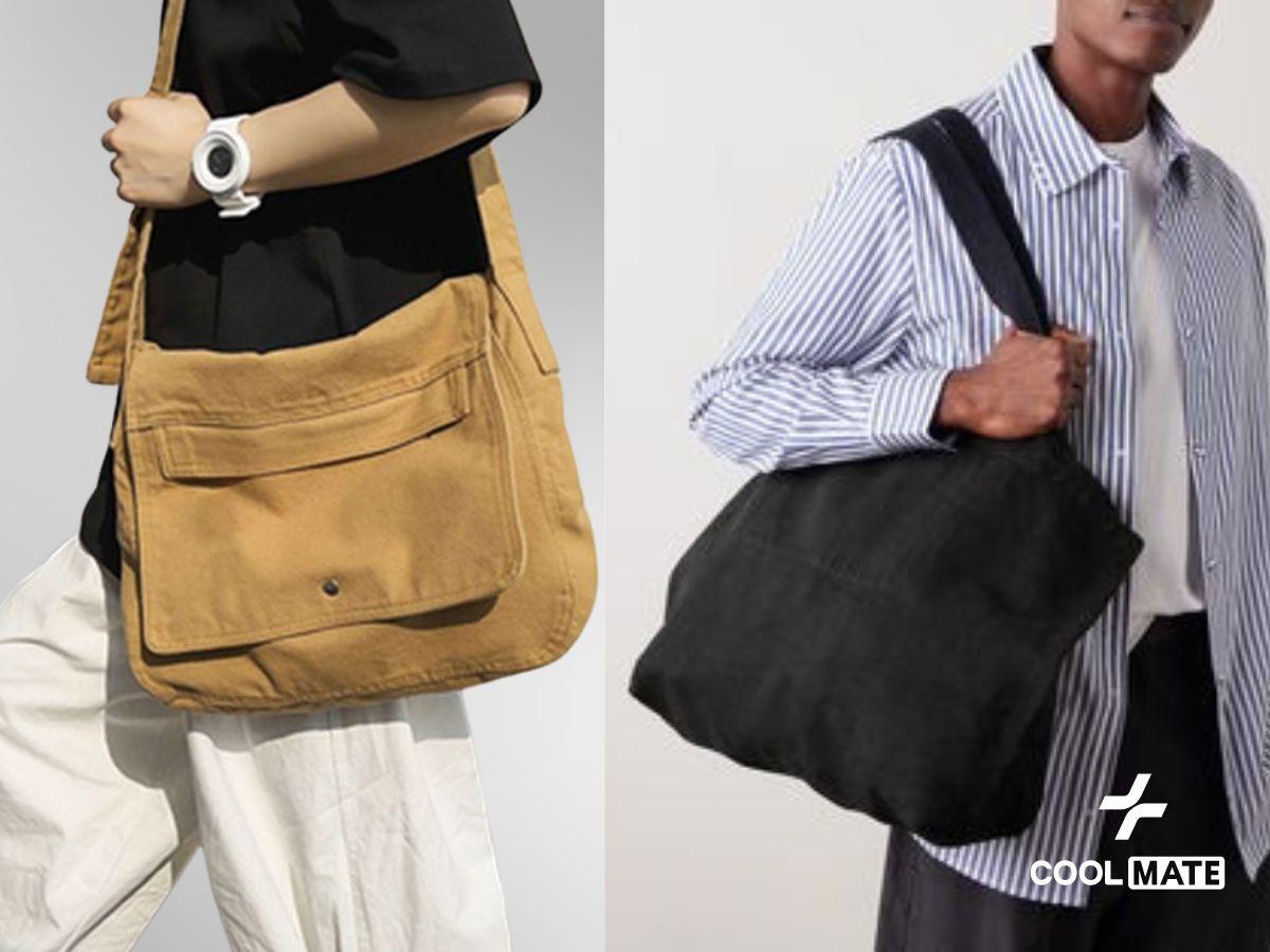 So sánh giữa messenger bag với túi tote