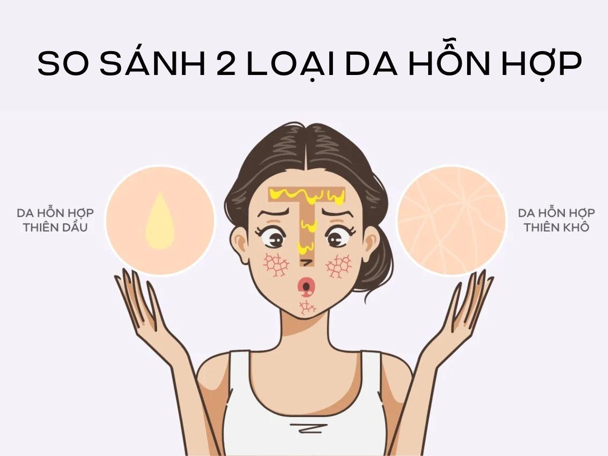 Trong gia đình da hỗn hợp, có hai nhánh nhỏ quan trọng giúp bạn chọn sữa rửa mặt chính xác hơn