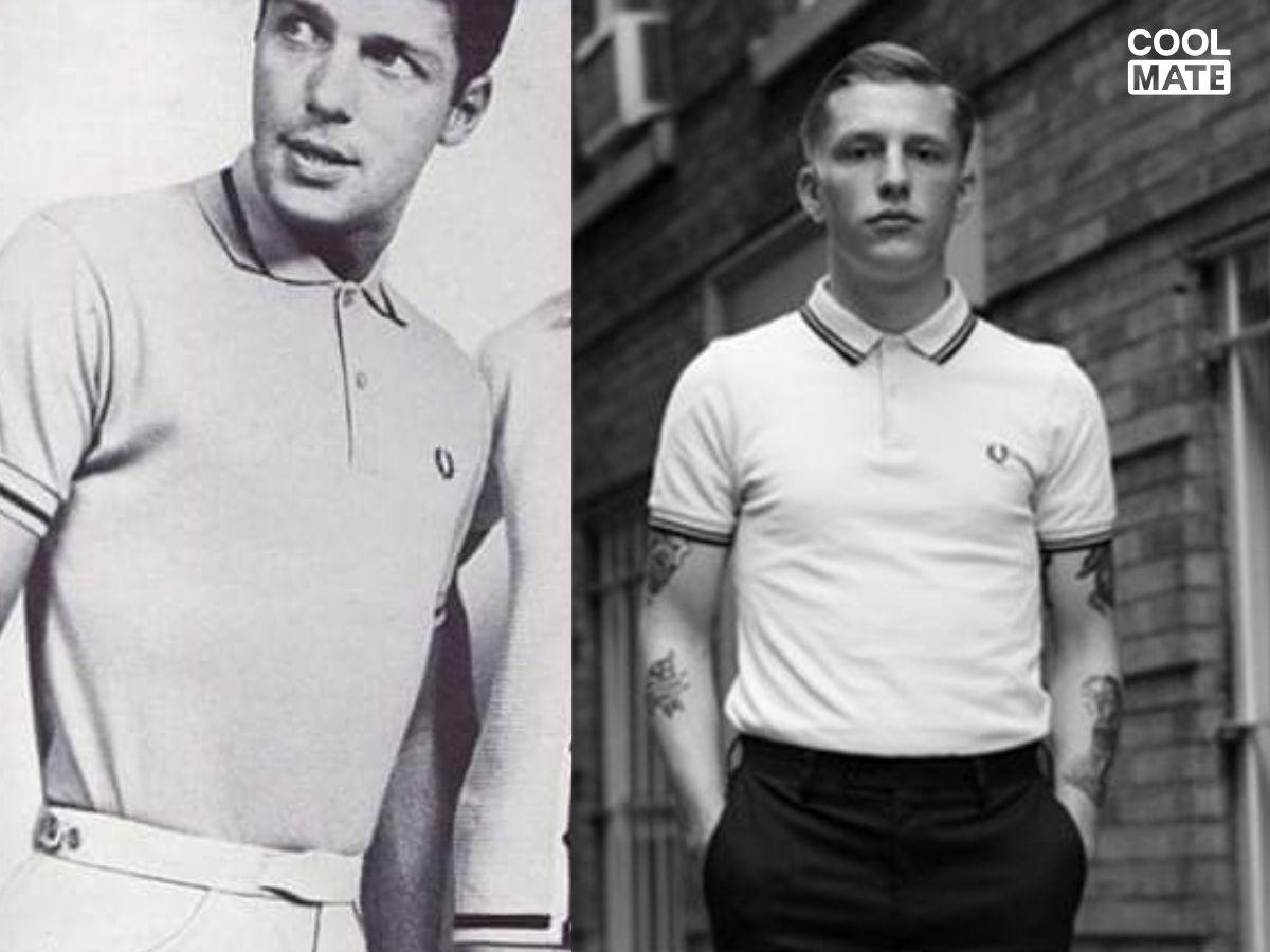 Thanh niên Mod mặc áo polo Fred Perry