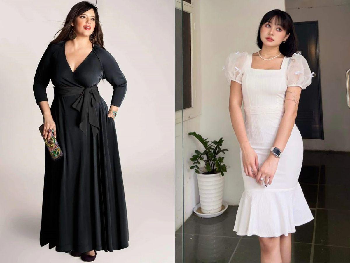 Chọn đầm dạo phố như thế nào cho người béo bụng?