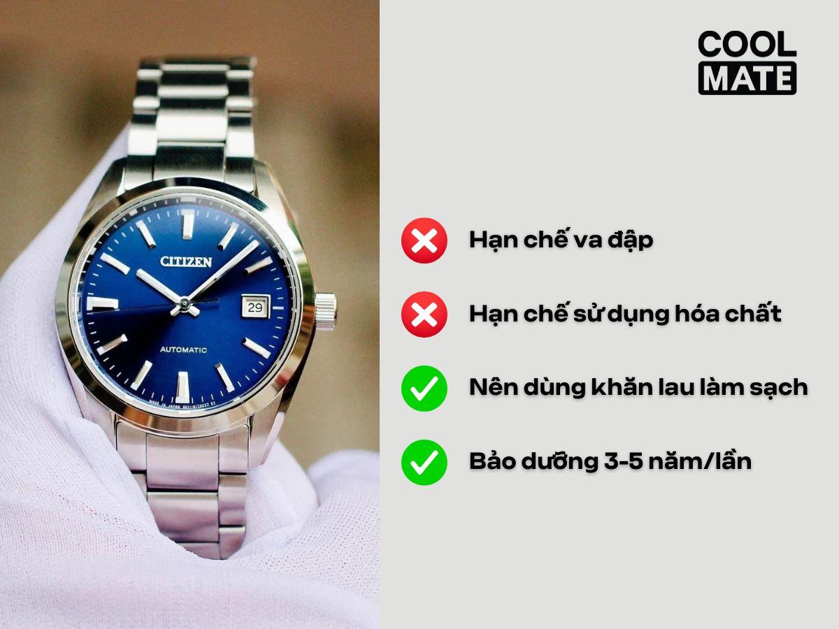 Vài lưu ý khi dùng đồng hồ Citizen dây kim loại
