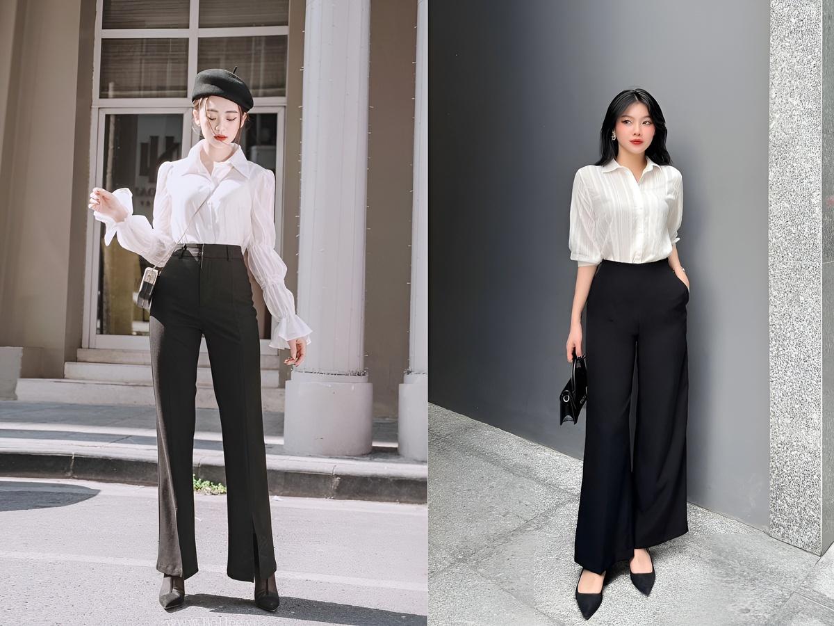 Phối đồ với giày theo phong cách công sơ thanh lịch
